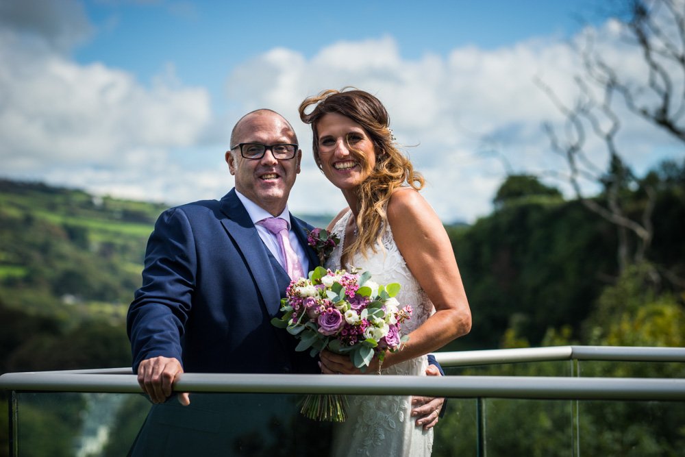 bride and groom portrait