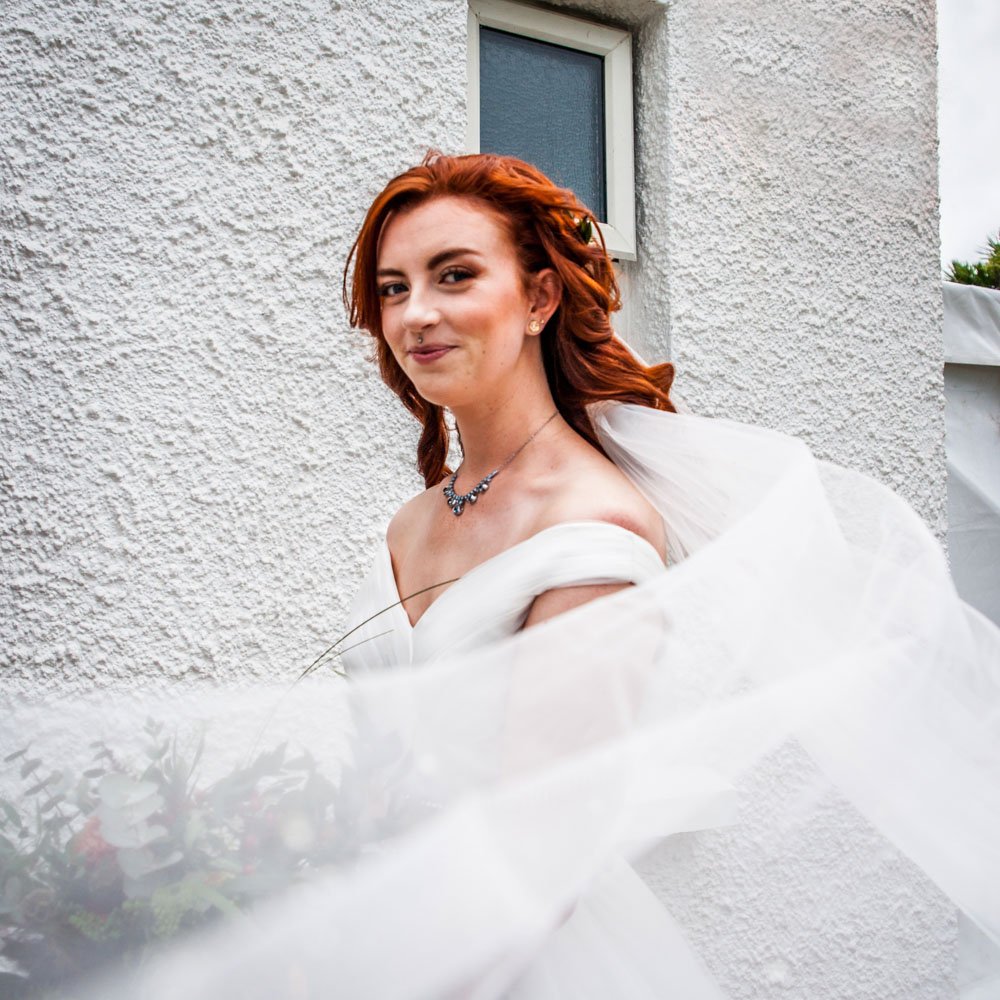 cornwall bride portrait