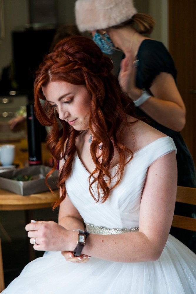 bride getting ready