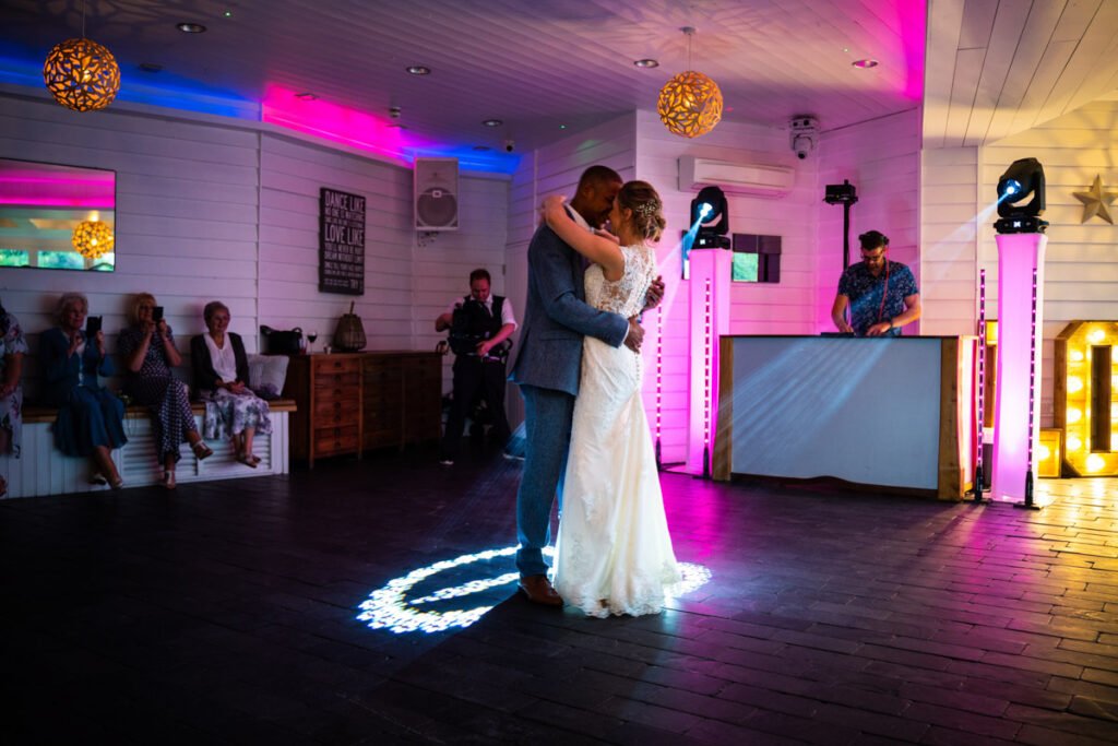 Bride and Groom 1st dance at Tunnels beaches Ilfracombe Devon