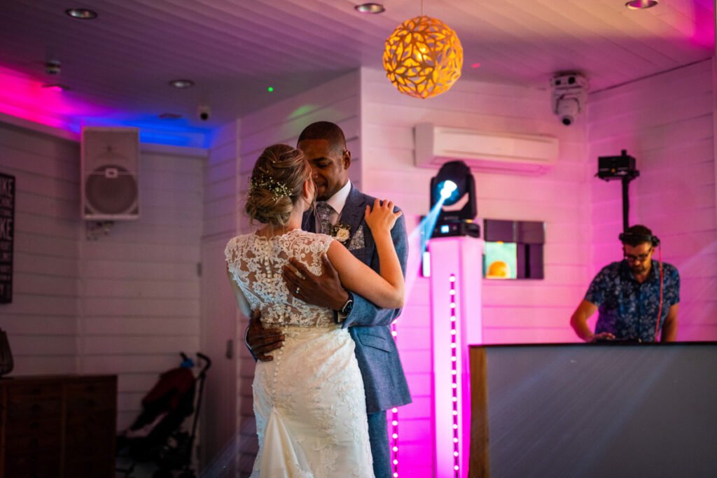 Bride and Groom 1st dance at Tunnels beaches Ilfracombe Devon