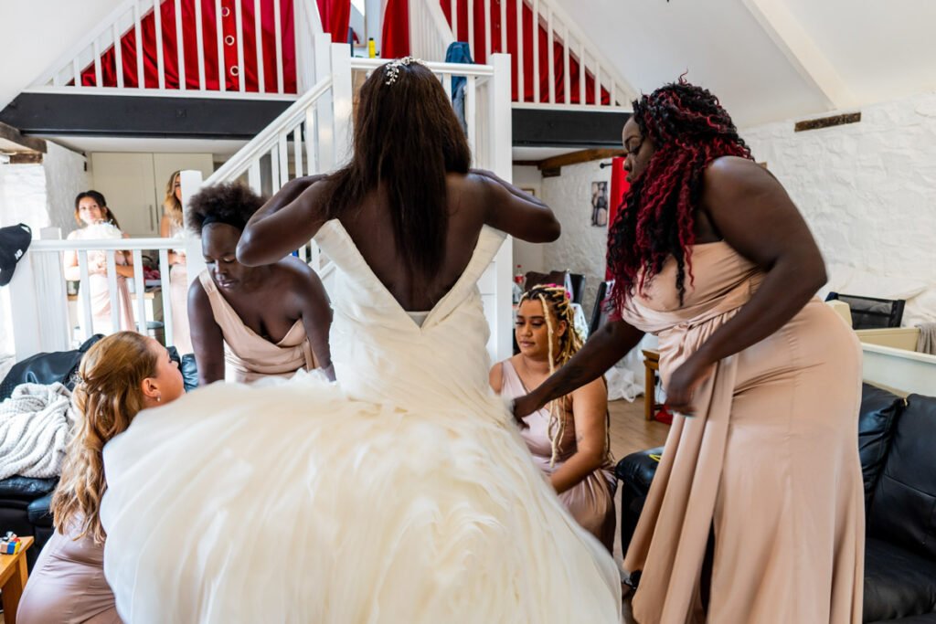 bride getting ready