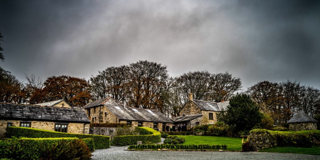 Trevenna Barns Cornwall wedding venue hdr photography