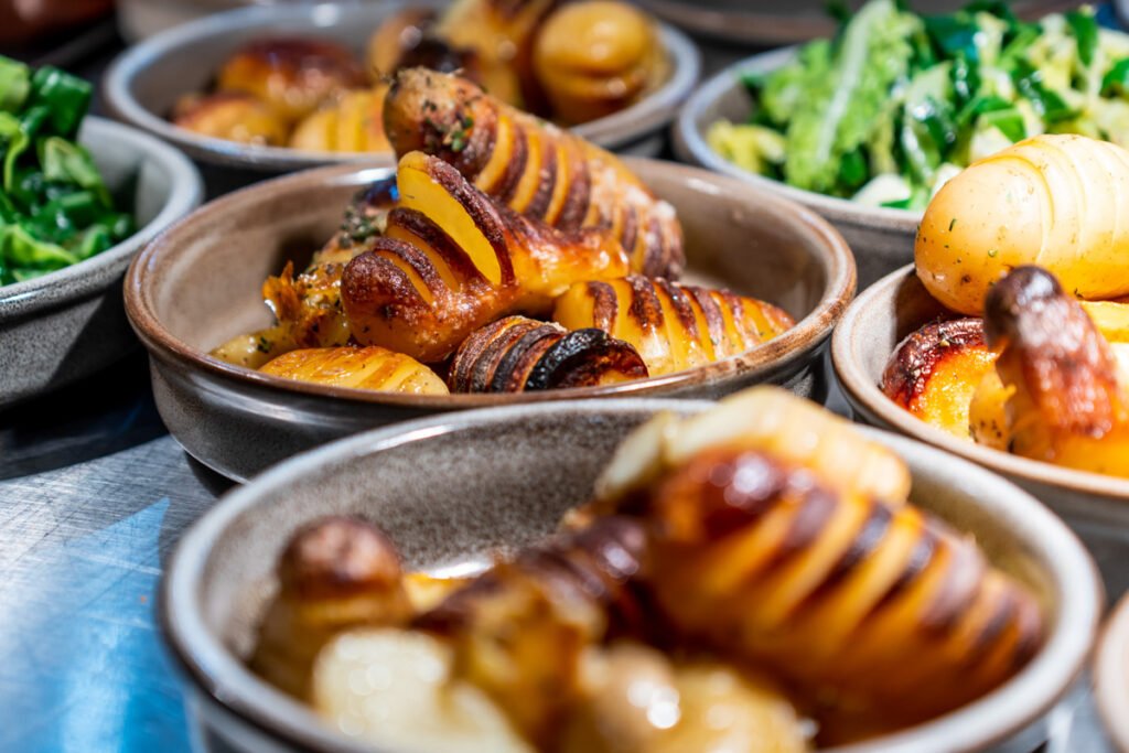 cornwall wedding food vegetables sides