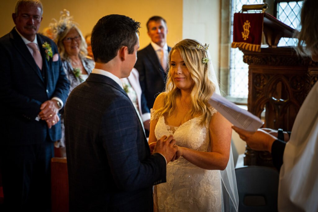 bride and Groom wedding vows