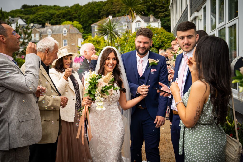 wedding confetti shot