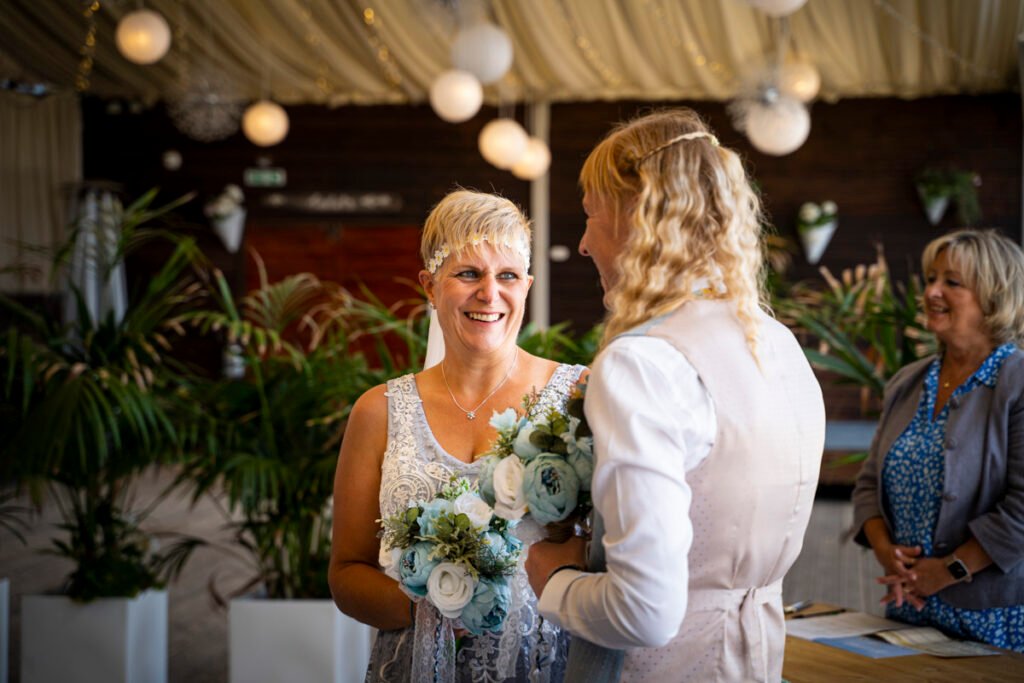 newquay same sex wedding bride and bride vows