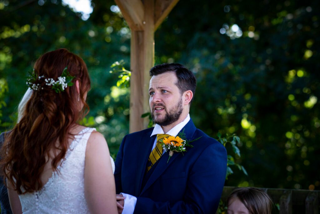 Bride and groom ceremony outdoor