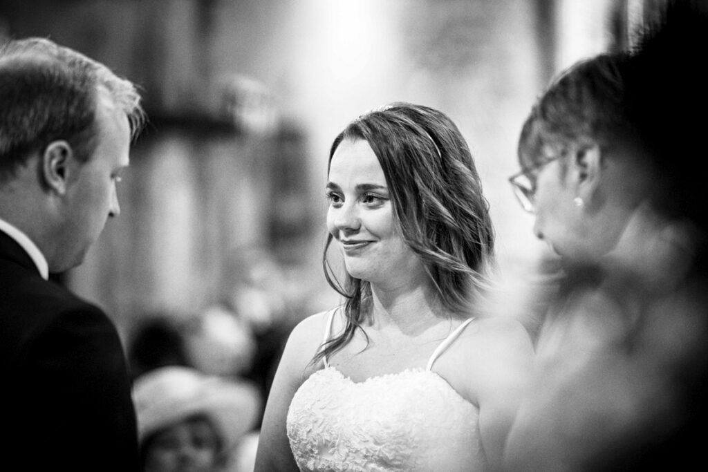 Bride and Groom wedding ceremony St Teath cornwall