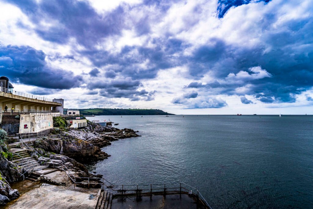 view of Plymouth Sound from Peir One devon wedding venue