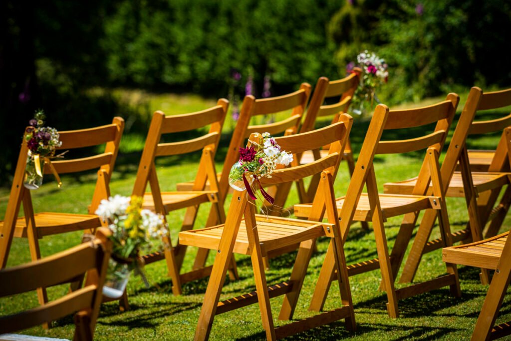 wedding seating outdoors
