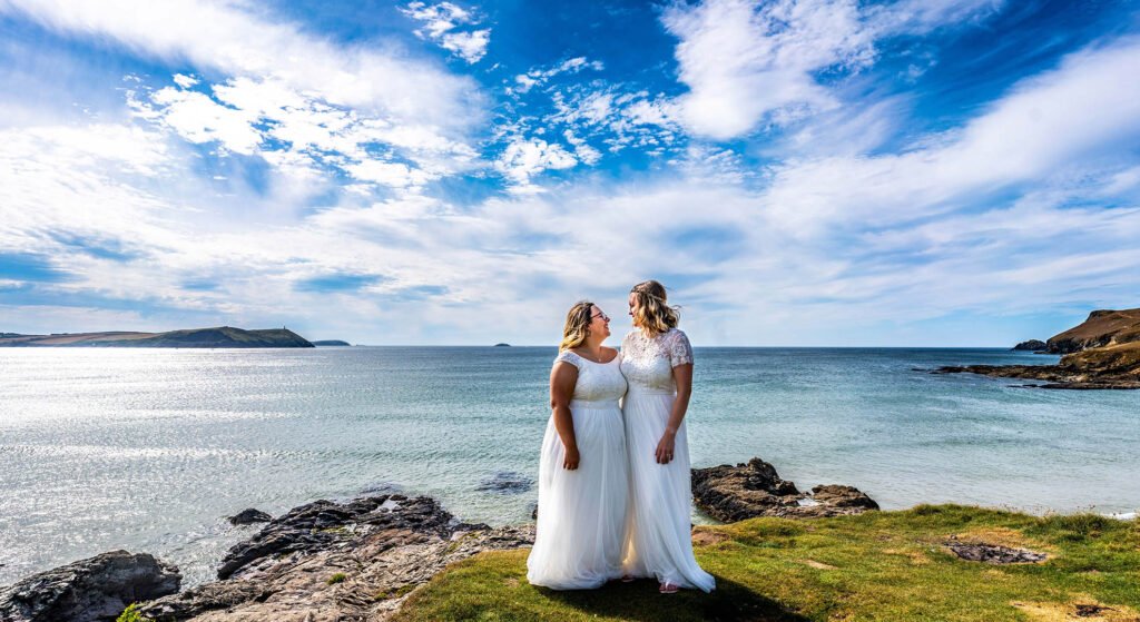 Bride and Bride ocean view