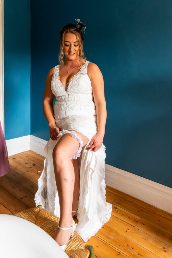 Bride preparations for the wedding
