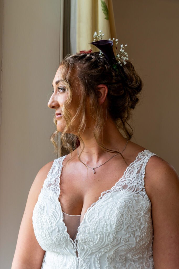 Bride preparations for the wedding