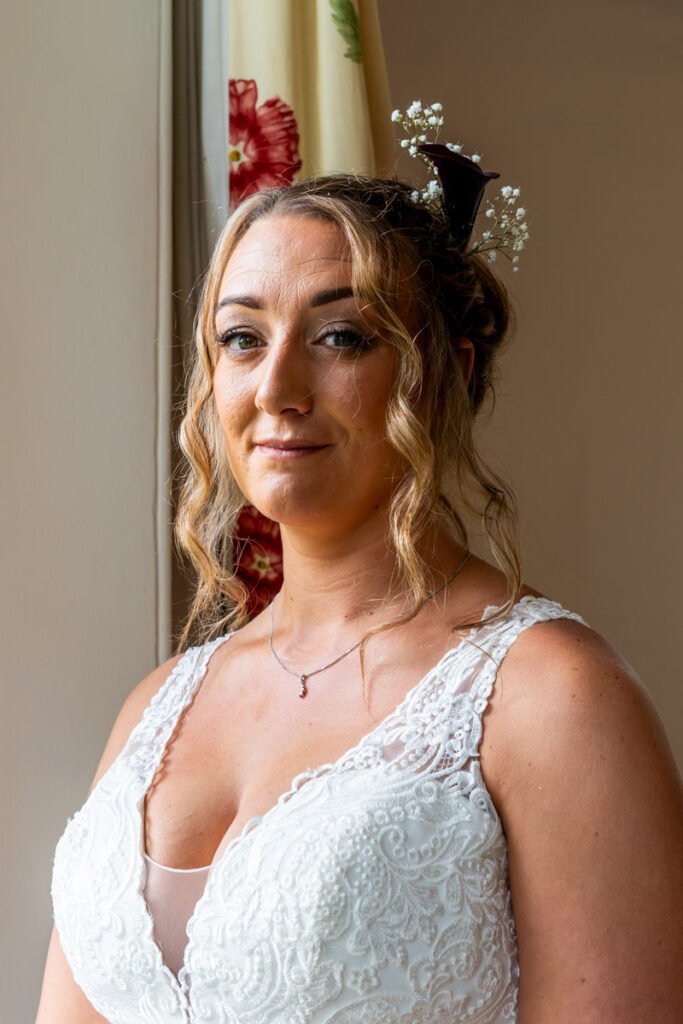 Bride preparations for the wedding