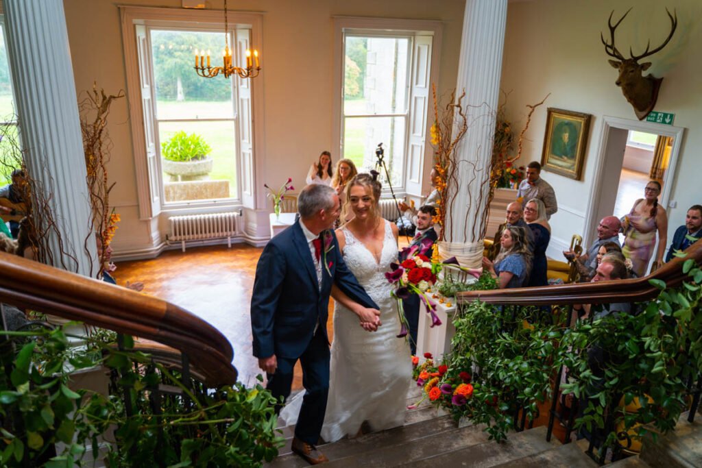 Bride and Groom during the wedding ceremony