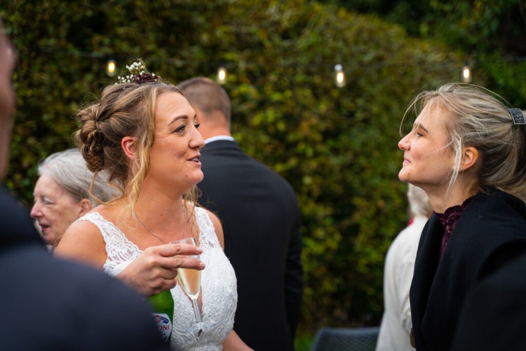Bride and friend