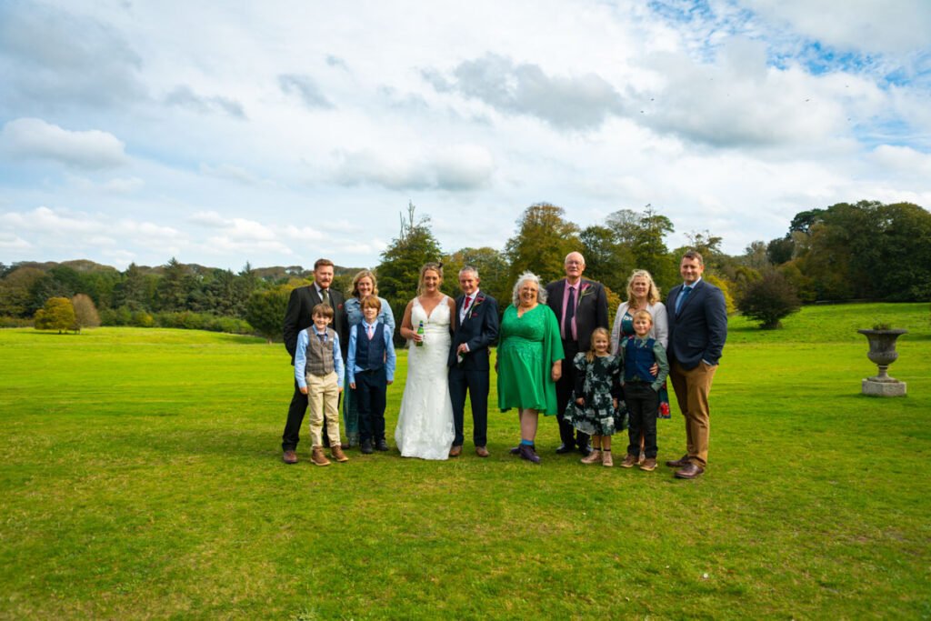 Wedding family group shot