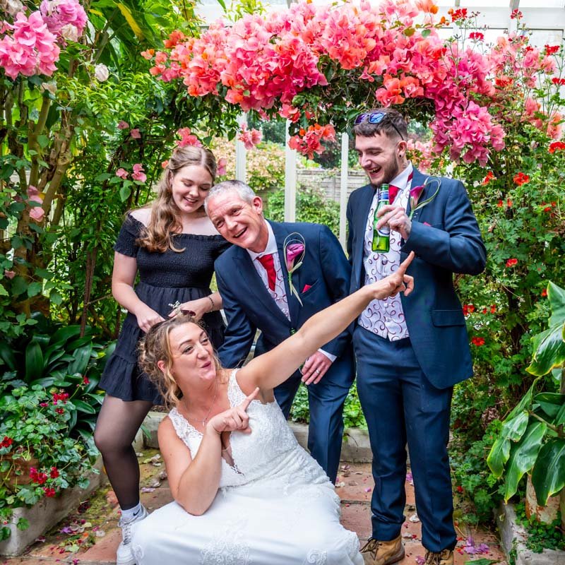 Wedding family group shot