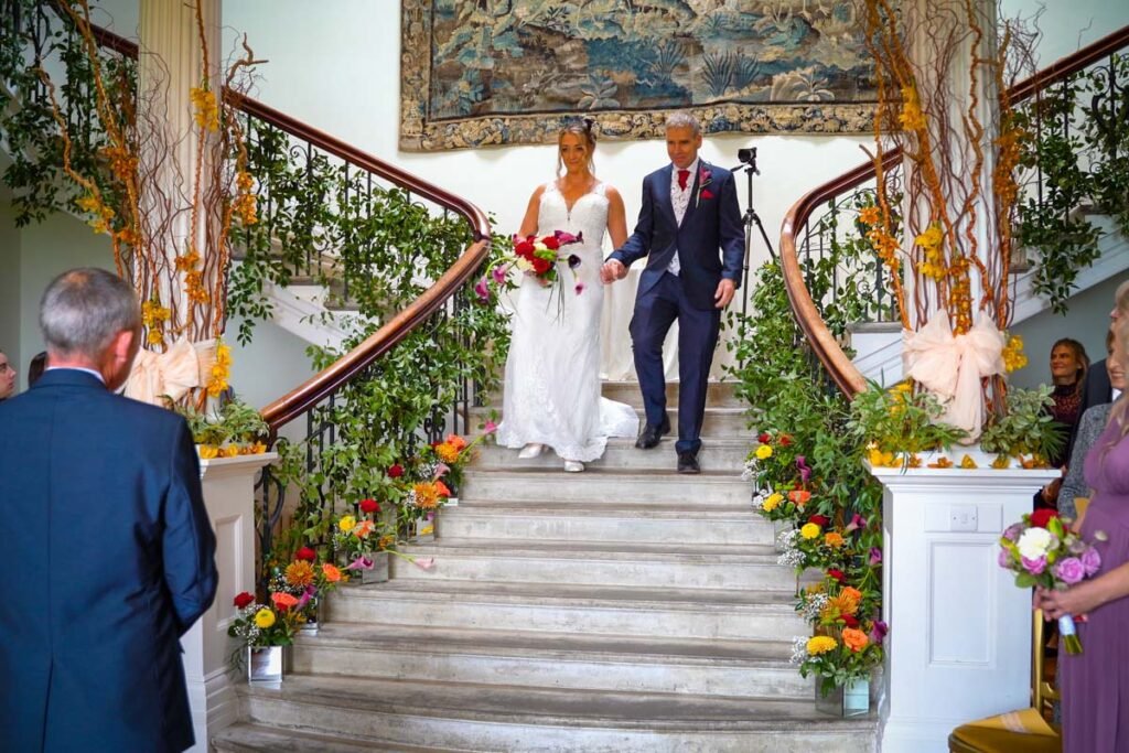 Bride and Father walking down the aisle