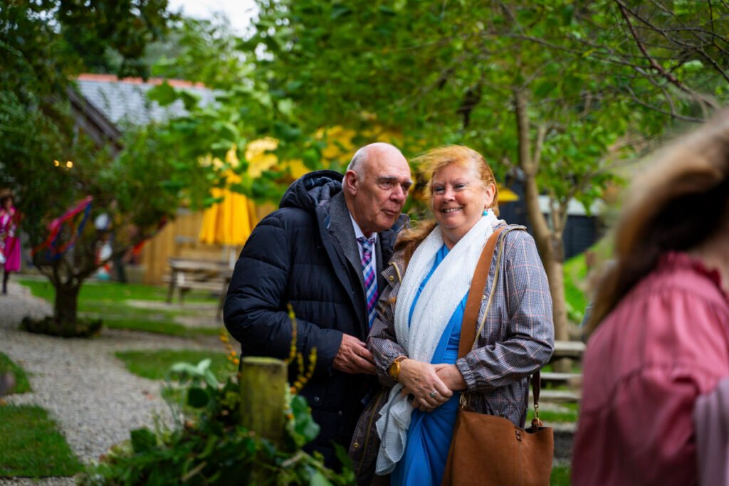 Brides parents at the wedding ceremony