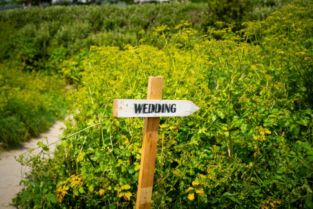 wedding sign