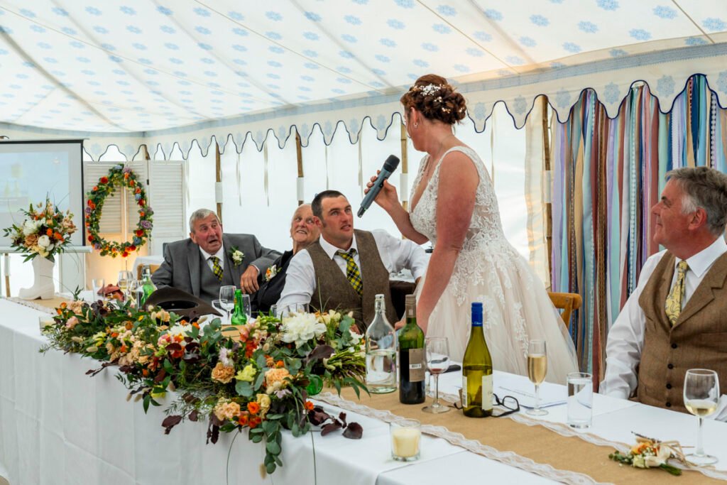 Bride's speech at the wedding