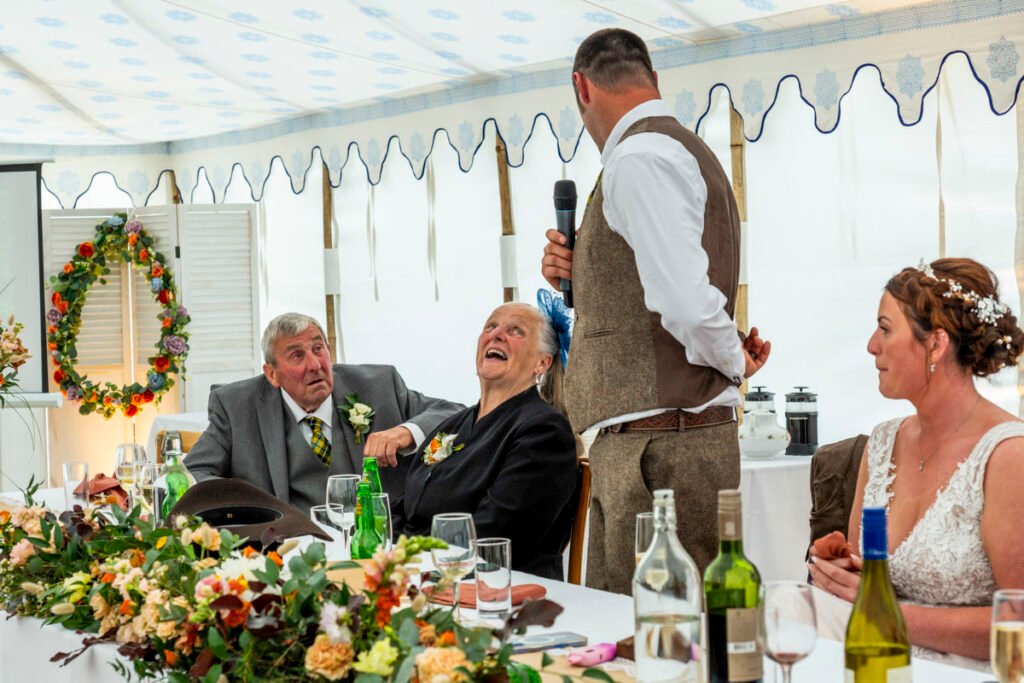 Groom's speech at the wedding