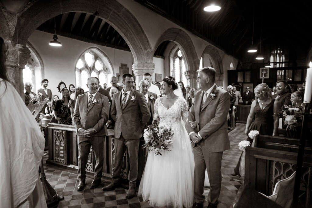 Bride and Groom during the ceremony