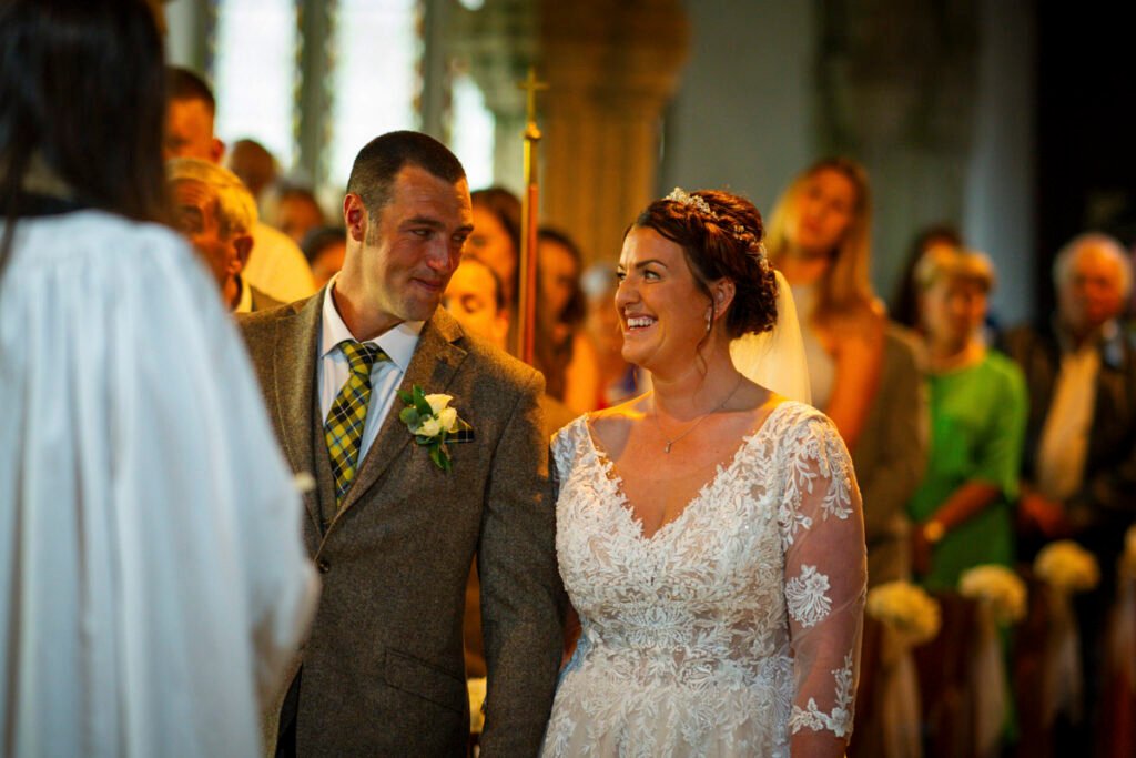 Bride and Groom during the ceremony
