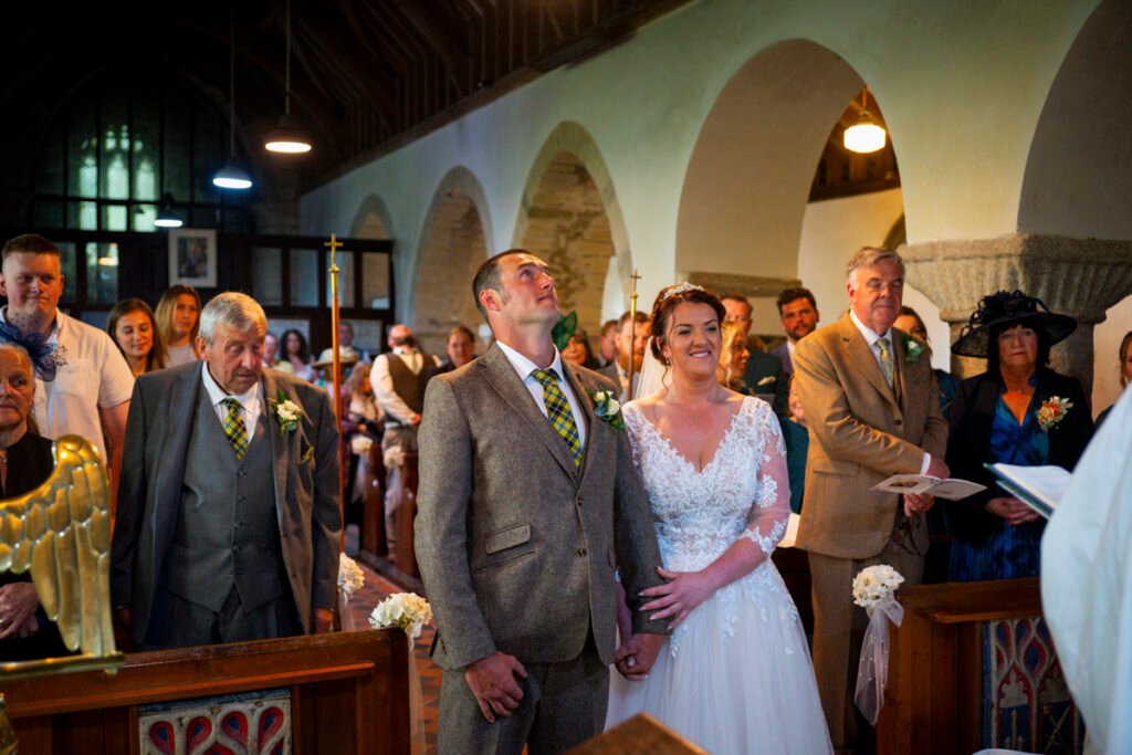 Bride and Groom during the ceremony