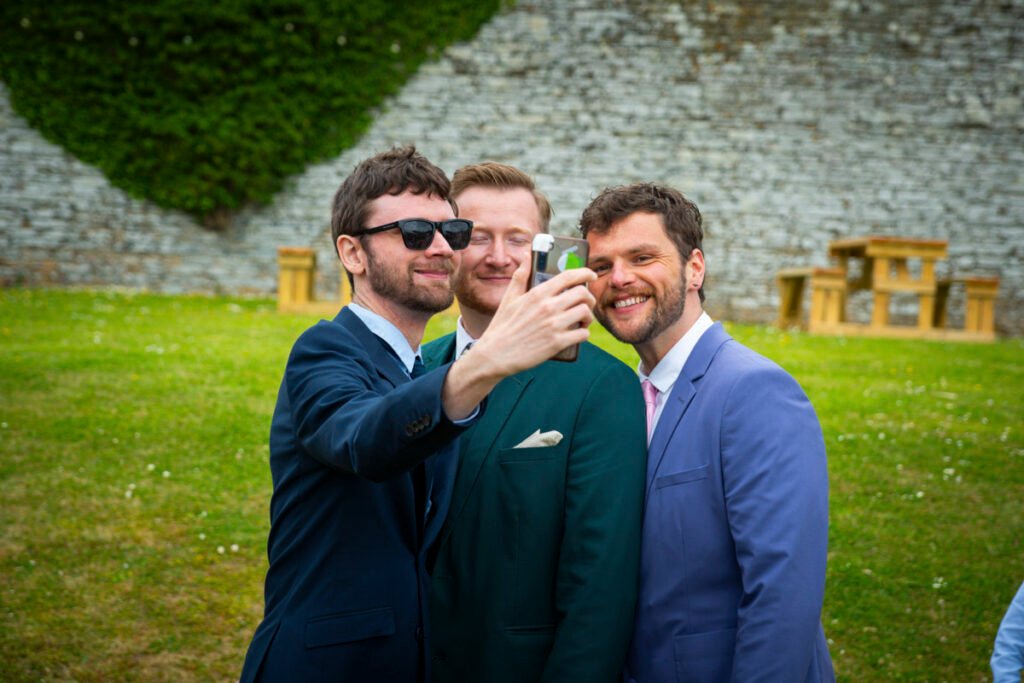 selfie wedding guests